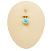 1 Piece Belly Rings Punk Simple Style Artistic Maple Leaf Rose 316 Stainless Steel  Alloy Epoxy Acrylic Rhinestones 18K Gold Plated