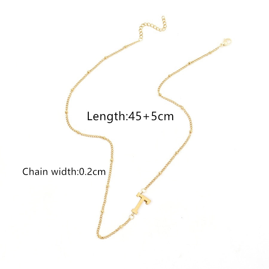 Jewelry Simple Style Classic Style Letter 201 Stainless Steel 304 Stainless Steel Pendant Necklace