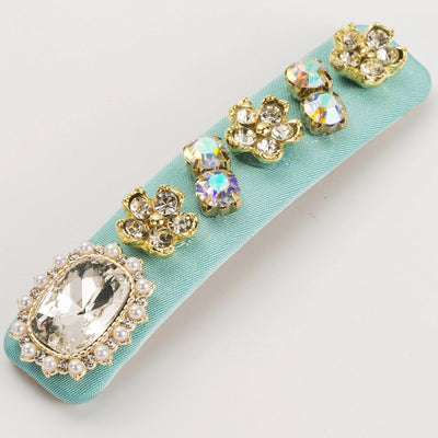 Women's Casual Vacation Classic Style Flower Alloy Inlay Glass Hair Clip