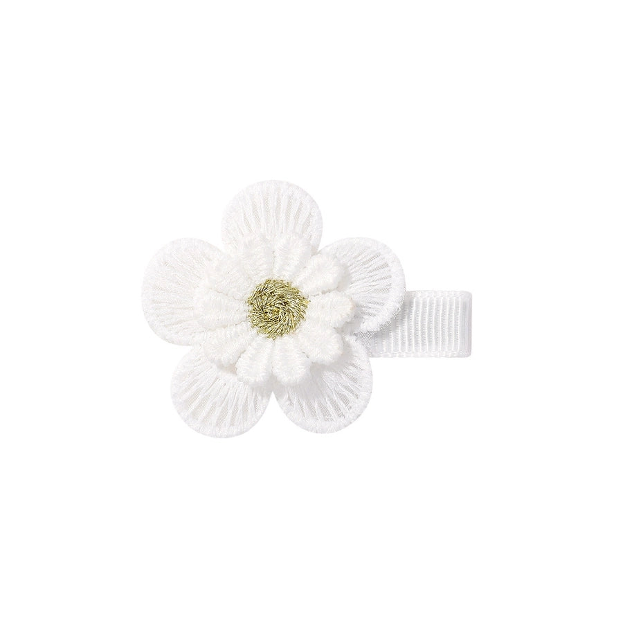 Kid'S Sweet Flower Cloth Hair Clip