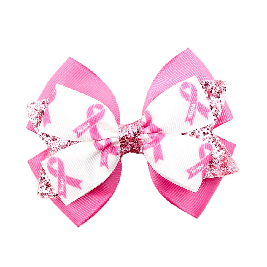 Girl'S IG Style Sweet Bow Knot Cloth Sequins Hair Clip