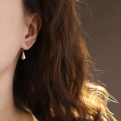 1 Pair Cute Vacation Modern Style Round Water Droplets 304 Stainless Steel Drop Earrings