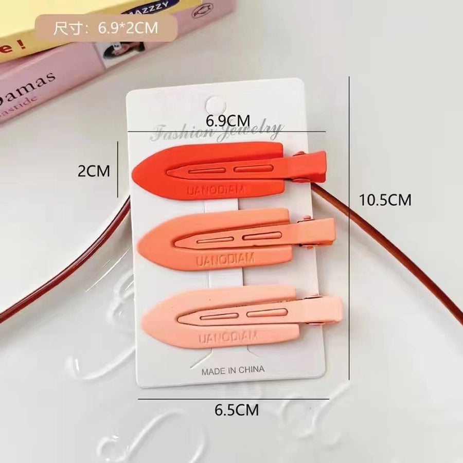 retro geometric metal stoving varnish hair clip