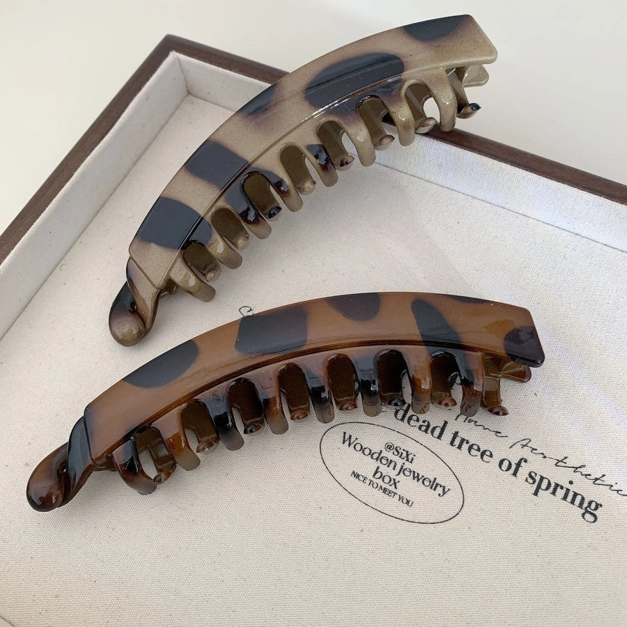 Women's Simple Style Streetwear Leopard PS Hair Claws