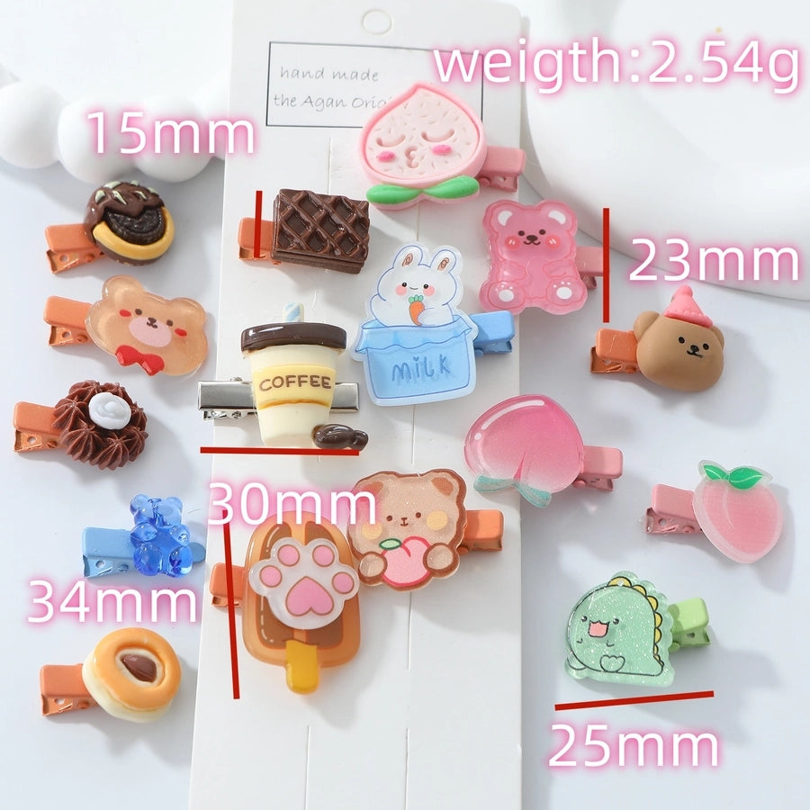 Women's Cute Funny Animal Alloy Resin Hair Clip