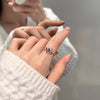 Copper Flower Butterfly Open Rings