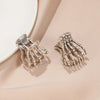 punk hand skull zinc alloy plating hair claws