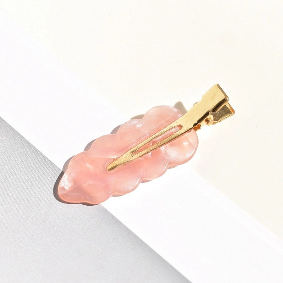 fashion ditsy floral arylic stoving varnish hair clip 1 piece