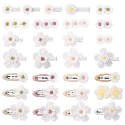 Kid'S Sweet Flower Cloth Hair Clip
