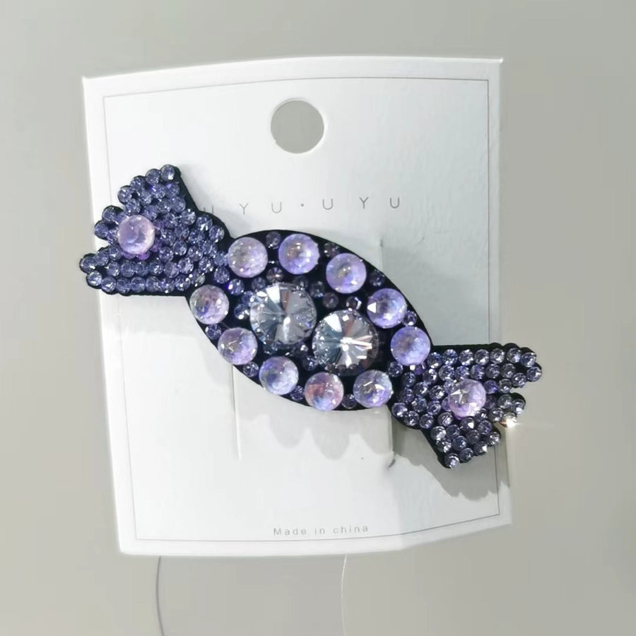 Women's IG Style Classic Style Candy Artificial Crystal Alloy Inlay Rhinestones Hair Clip