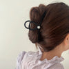 Frosted Grab Clip Oversized Hairpin Back of Head Advanced Sense Hair Volume Thick Hair Pearl Shark Clip Women's Early Spring