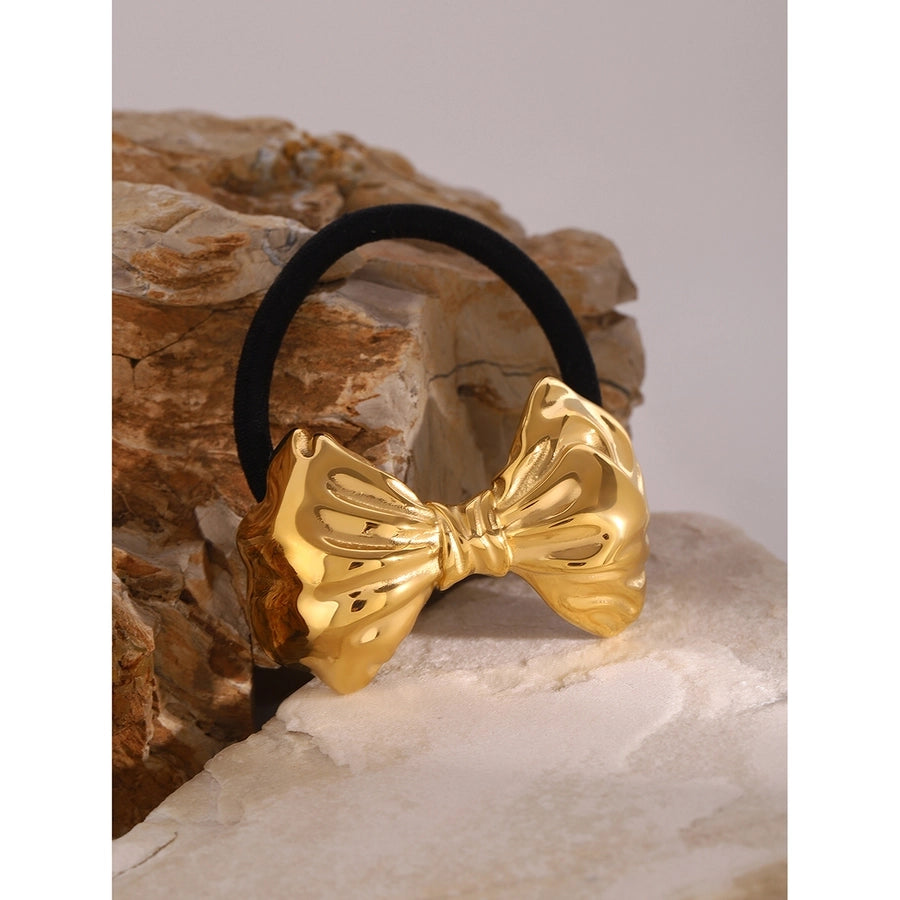 Women's Simple Style Classic Style Bow Knot 304 Stainless Steel Hair Tie