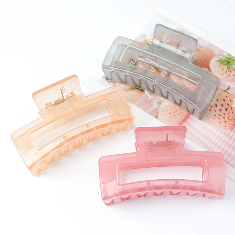 simple style rectangle arylic plating hair claws 1 piece