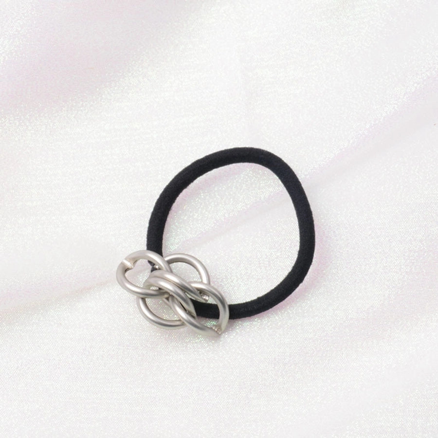 Women's Simple Style Color Block Alloy Plating Hair Tie