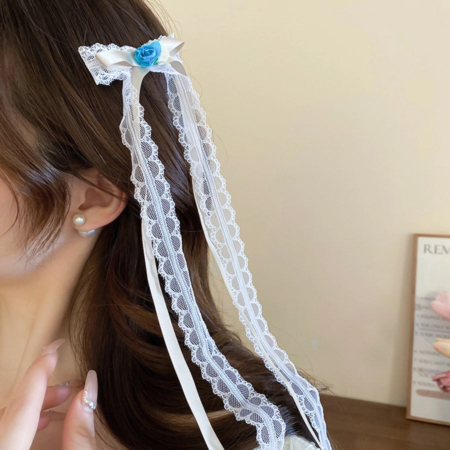 Women's Sweet Bow Knot Cloth Hair Clip