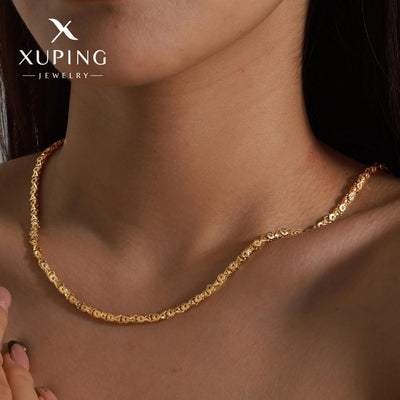 Jewelry Retro Geometric Copper 18K Gold Plated Plating Necklace