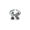 Copper Brass 18K Gold Plated Letter Open Rings