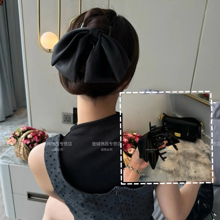 Women's Simple Style Bow Knot Cloth Hair Claws