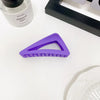 women's simple style triangle plastic hair claws
