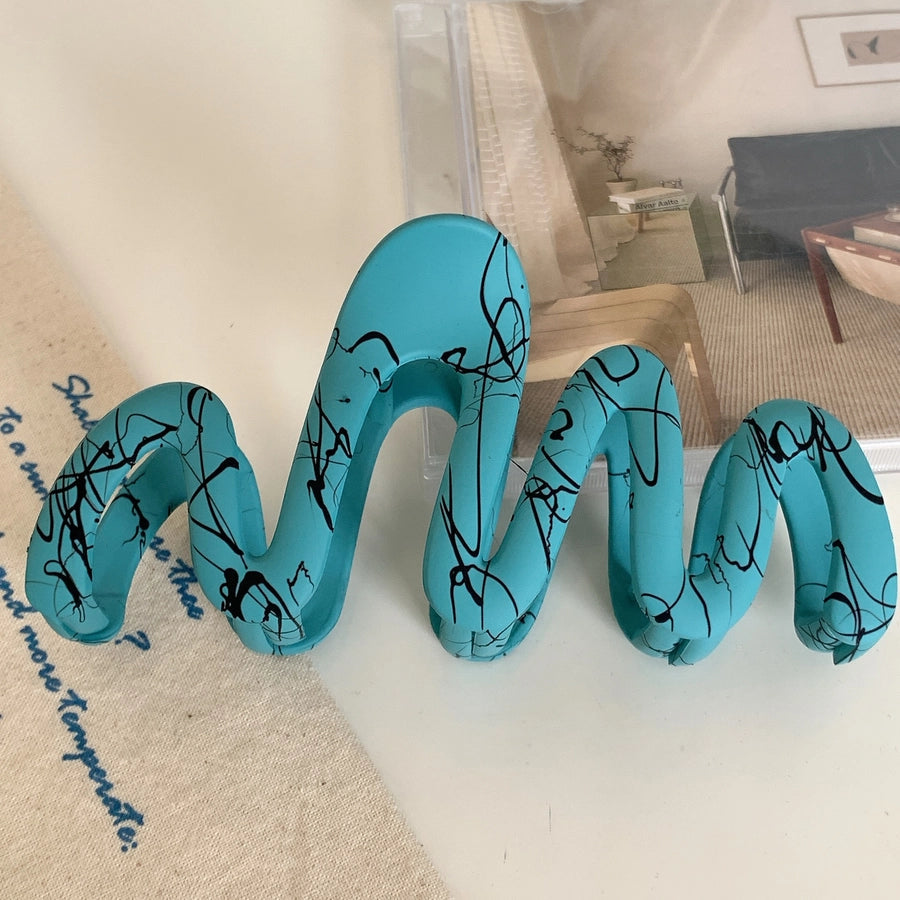 simple style artistic lines plastic hair claws