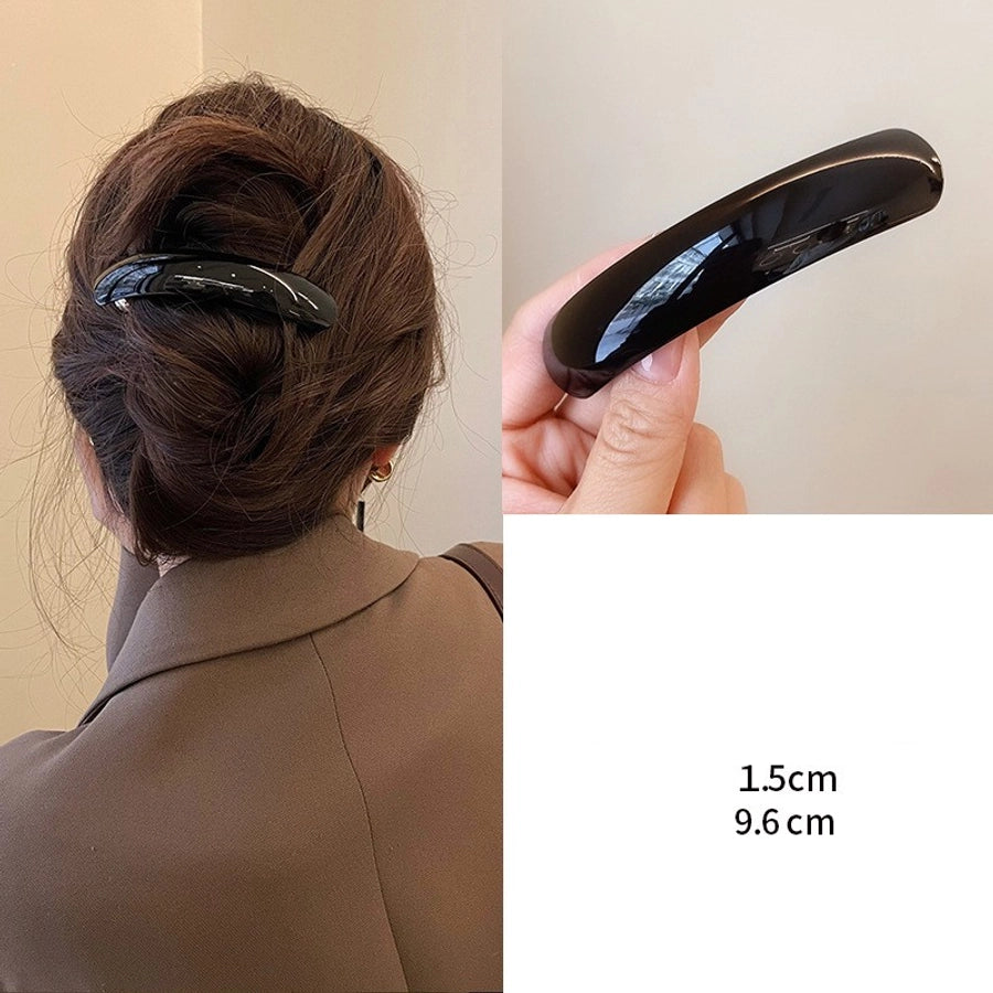 Women's Casual Simple Style Solid Color Leopard Zinc alloy Hair Clip