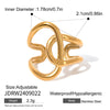 Jewelry Simple Style Classic Style Geometric 304 Stainless Steel Open Rings