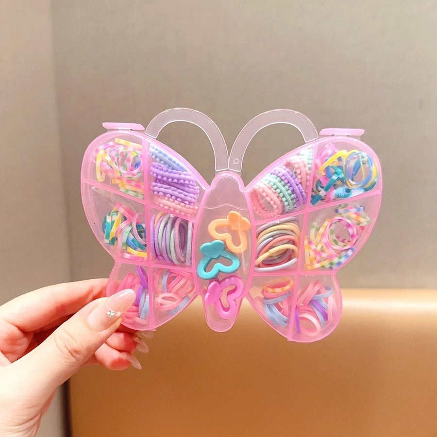 girl's cartoon style rabbit cartoon bow knot plastic hair clip hair tie