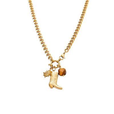 Jewelry Lady Heart Shape 304 Stainless Steel Plating Pendant Necklace