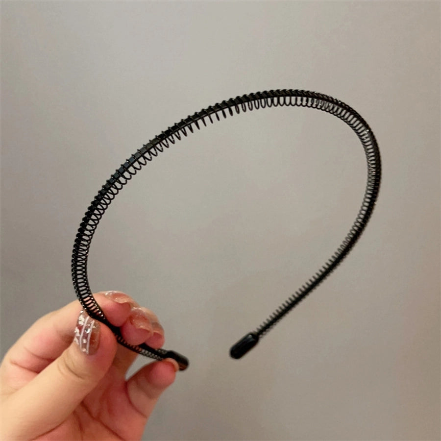 simple style solid color metal hair band