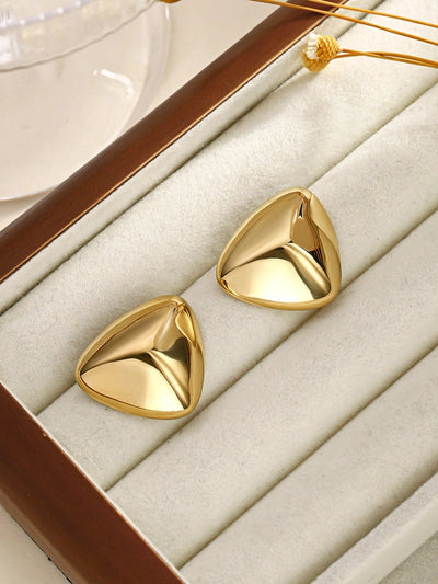 1 Pair Casual Romantic Solid Color Geometric 304 Stainless Steel Ear Studs