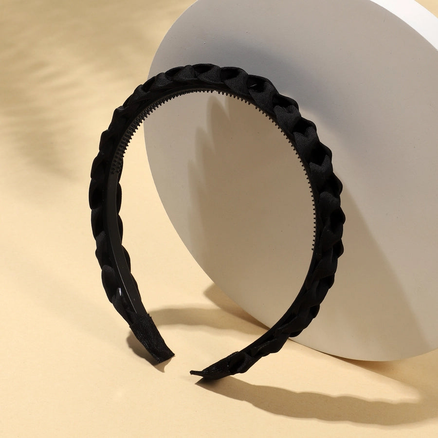 Women's Simple Style Classic Style Solid Color Flannel satin Hair Band