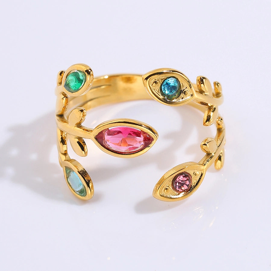 Jewelry Elegant Simple Style Classic Style Geometric 304 Stainless Steel Open Rings