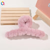 japanese style solid color plastic handmade hair claws 1 piece