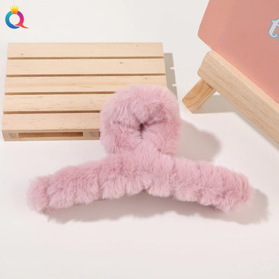 japanese style solid color plastic handmade hair claws 1 piece