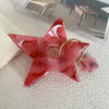 simple style star acetic acid sheets hair claws