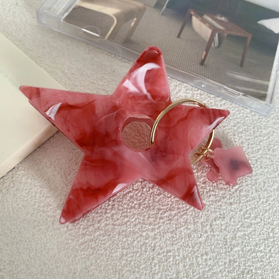 simple style star acetic acid sheets hair claws