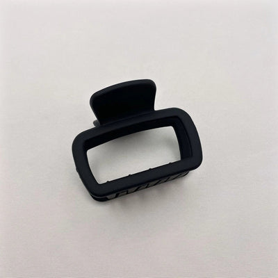 Simple square frosted rubber paint clip large small size back head high horsetail shark clip hair accessories hair clip