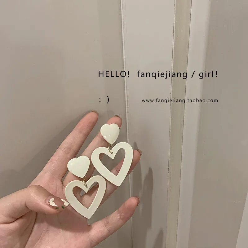 1 pair fashion geometric plating alloy ear studs