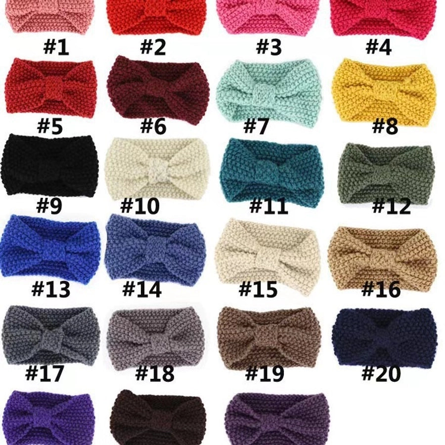 Women's Basic Modern Style Classic Style Solid Color Bow Knot yarn Hair Band