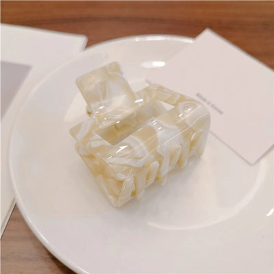 Korean-style Simple Leopard Print Small and Medium-sized Acetic Acid Clip Headwear Shark Clip for Women