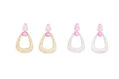 1 Pair Elegant Simple Style U Shape Plating Copper Drop Earrings