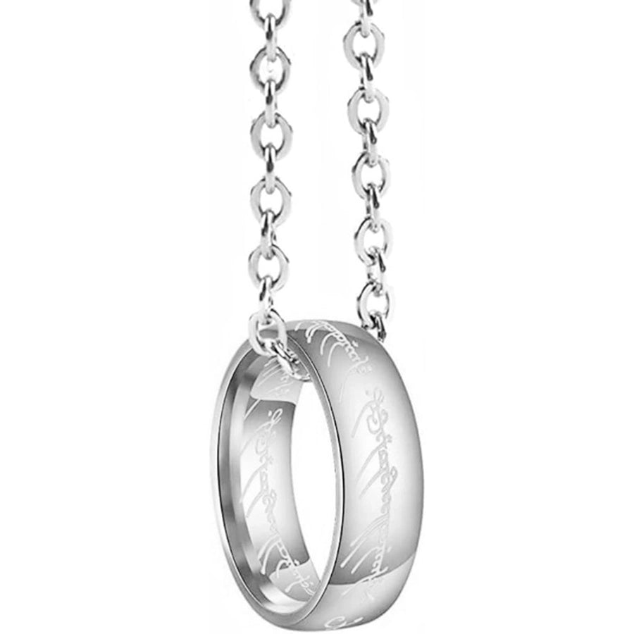 Jewelry Streetwear Letter 304 Stainless Steel Plating Pendant Necklace