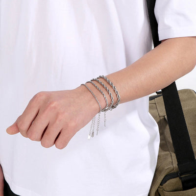 Jewelry Simple Style Geometric 304 Stainless Steel 18K Gold Plated Bracelets Necklace