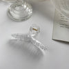 simple crystal transparent hairpin