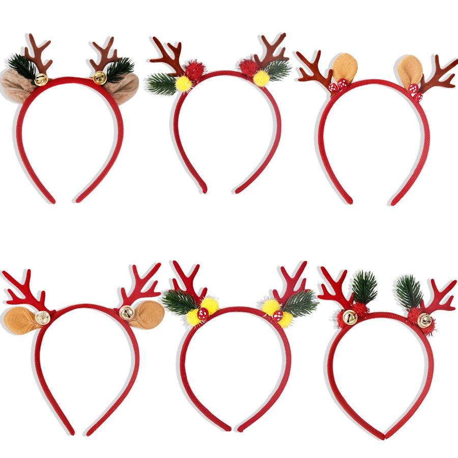 Christmas Cartoon Style Cute Women's Antlers Plastic Hair Band
