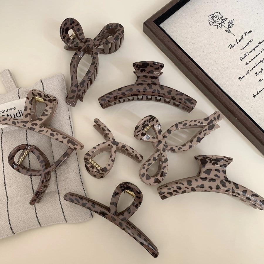 Women's Simple Style Classic Style Leopard PS Hair Claws