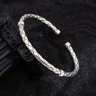 Jewelry Simple Style Solid Color Twist Copper Bangle