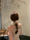 Women's Sweet Floral Gauze Hair Tie