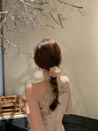 Women's Sweet Floral Gauze Hair Tie