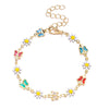 Simple Style Classic Style Flower Alloy Copper Wholesale Bracelets